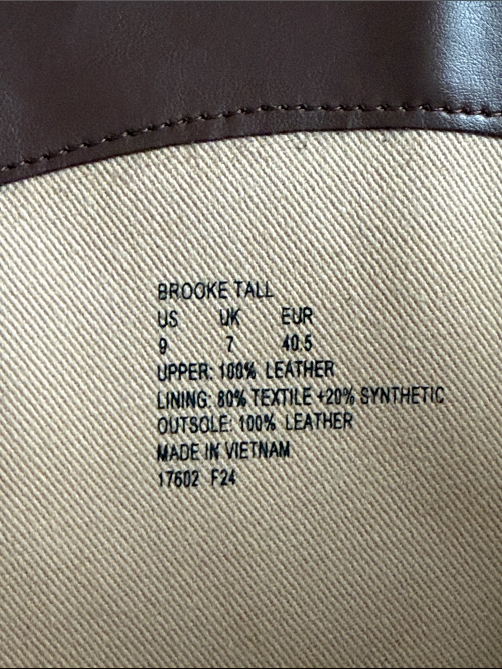 Lauren Ralph Lauren Brooke II Leather Riding Boots Dark Brown Sz 9 - Picture 12 of 13